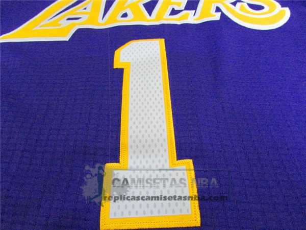 Camiseta Manga Corta Lakers Russell Purpura